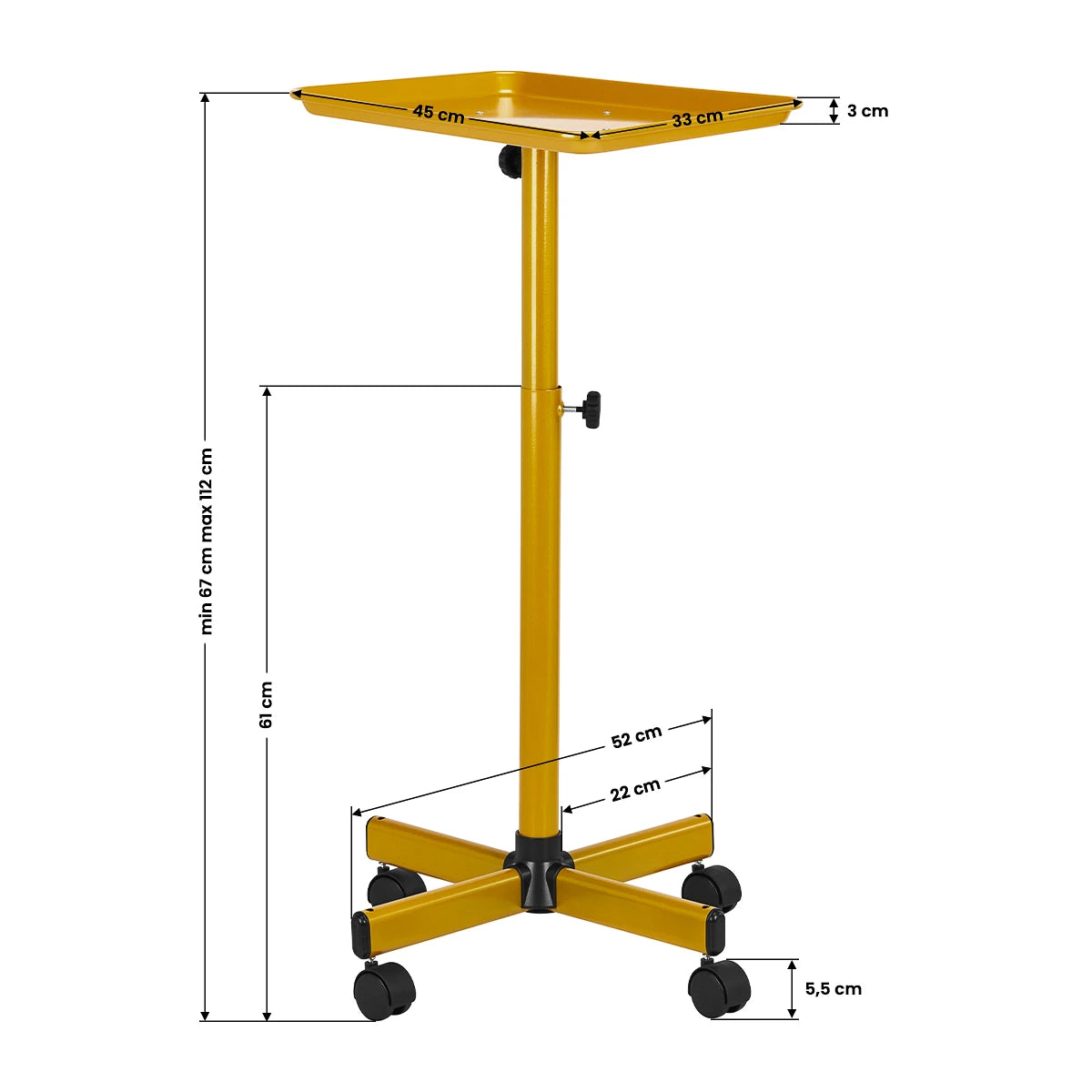 Gabbiano Friseurwagen L-121G, gold