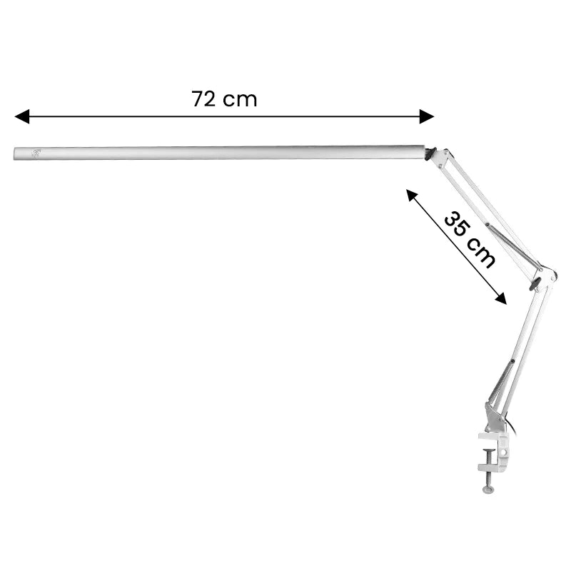All4light Lashes Line 2 Lupenleuchte LED, Silber