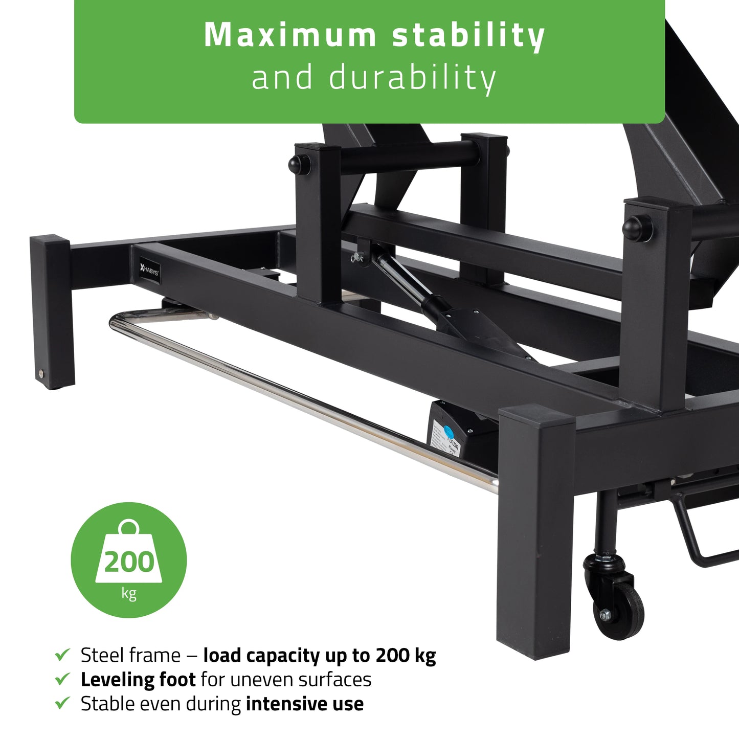 Fortis 2 ERGO Massagetafel, elektrische hoogteverstelling met voetbalkabel, ERGO kussen, K722 Grijs
