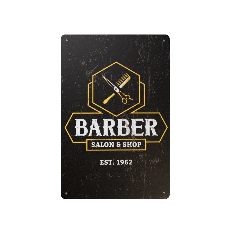 Dekorativ barberplade B035