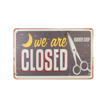 Decorative plaque barber b008