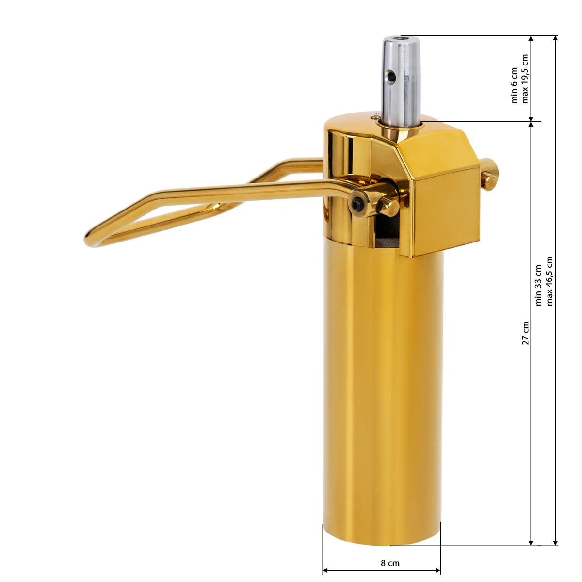 GABBIANO kampaamotuolin hydrauliikka D-03, kulta