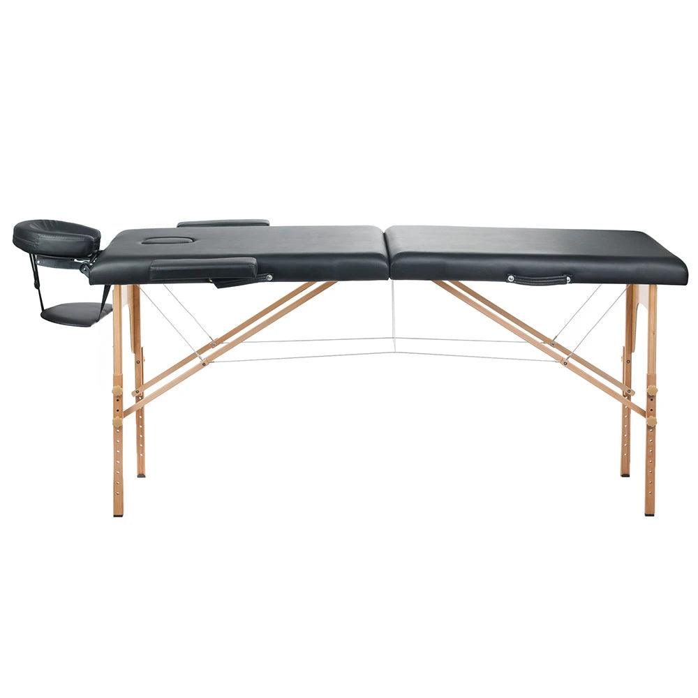 BeautySystem Klappbare Massageliege COMFORT 10, Schwarz
