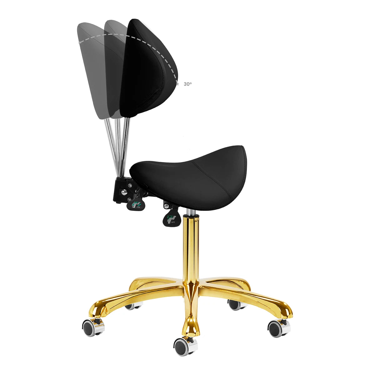 GIOVANNI Master Chair 1004, Gold Black