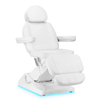 Kosmetoloģijas krēsls - kušete SILLON LUXury, 3 motori, balta