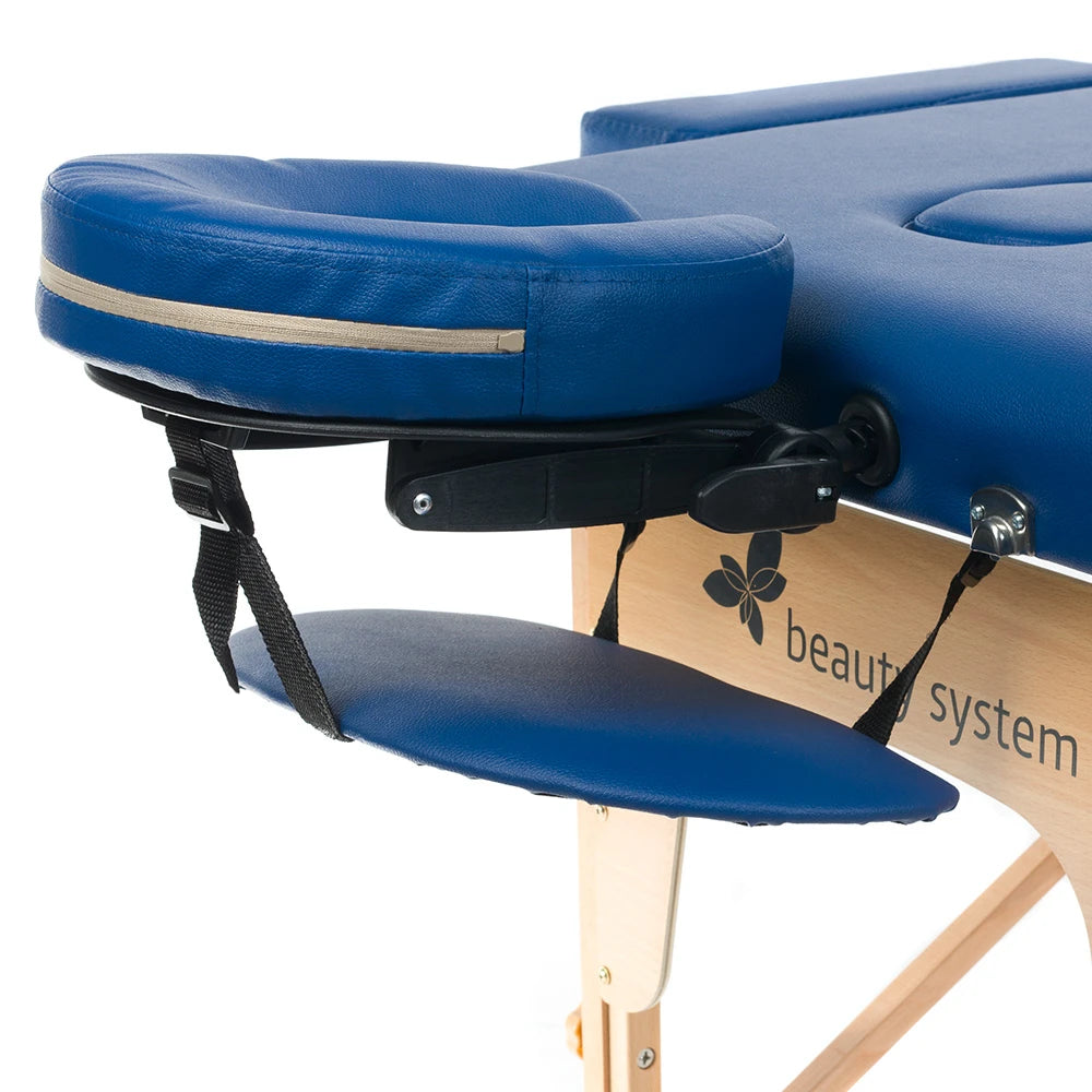 BeautySystem Klappbare Massageliege COMFORT 10, Blau