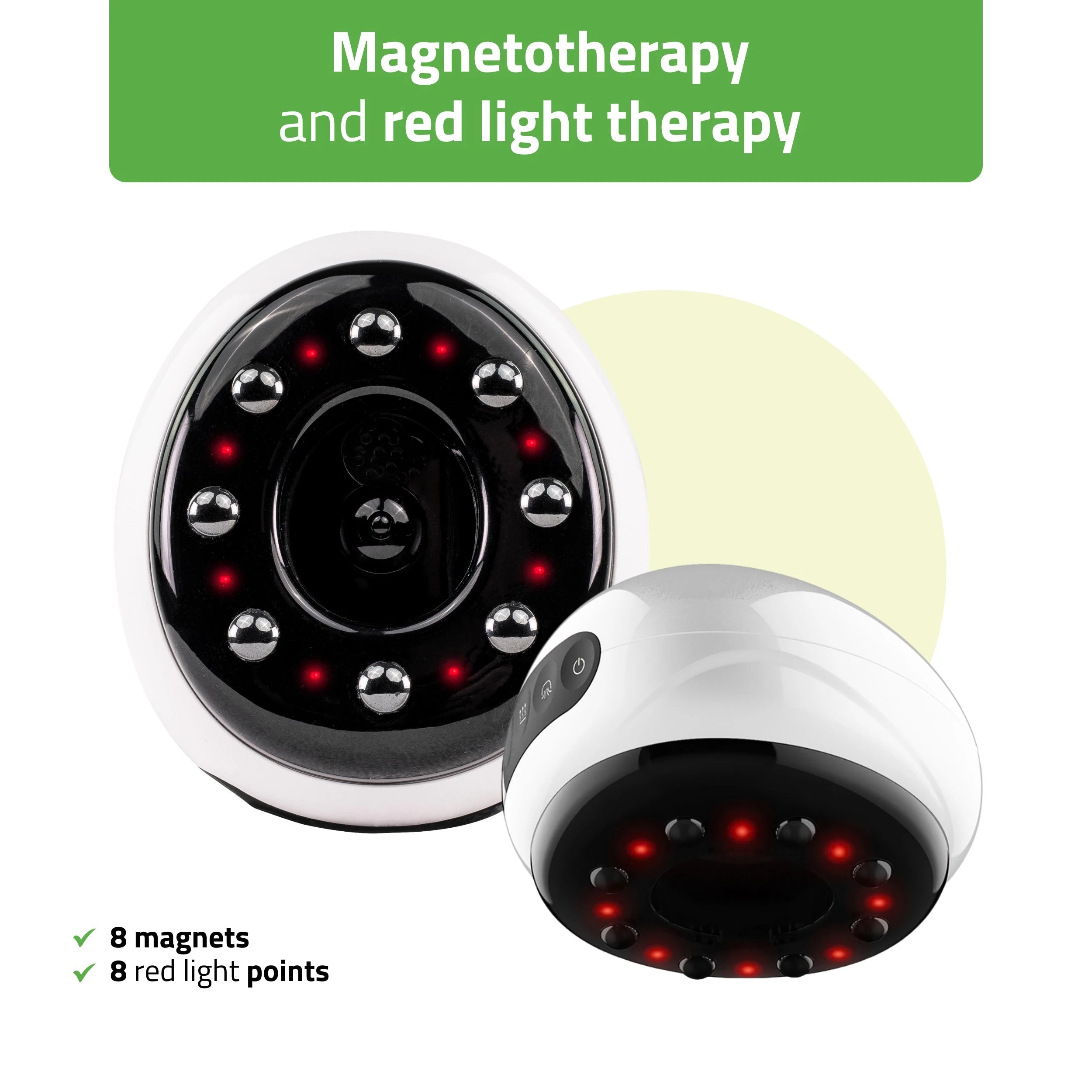 AirBubble electric cupping device, magnetotherapy, red light therapy