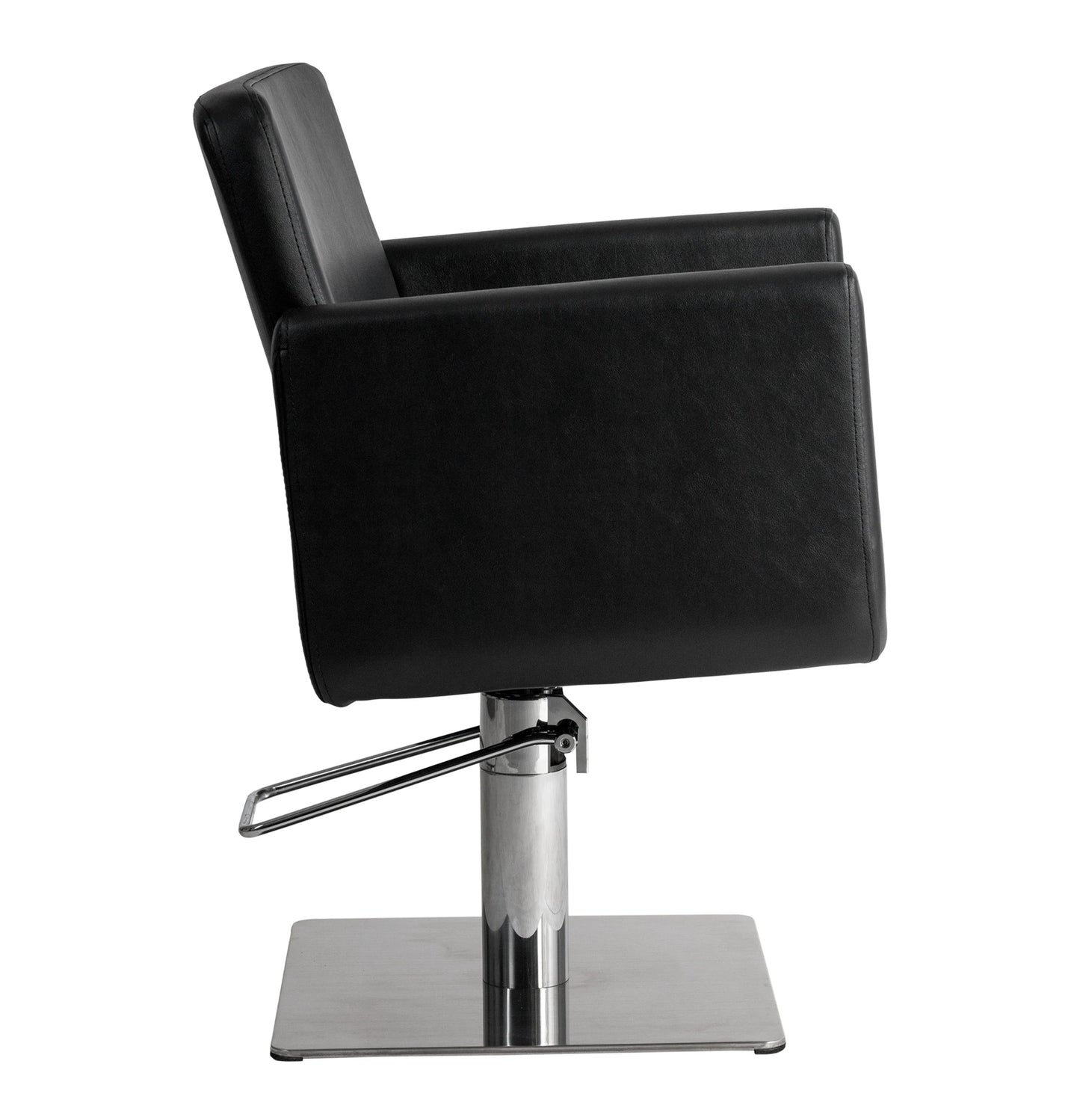 CHIC Q Barber Chair with Square Base, Black