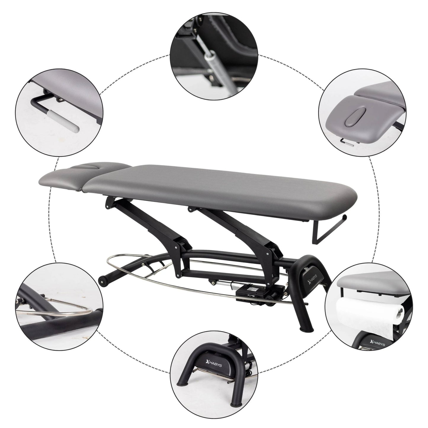 Agila 2 Elektrische Therapieliege Soft Touch K622, Grau
