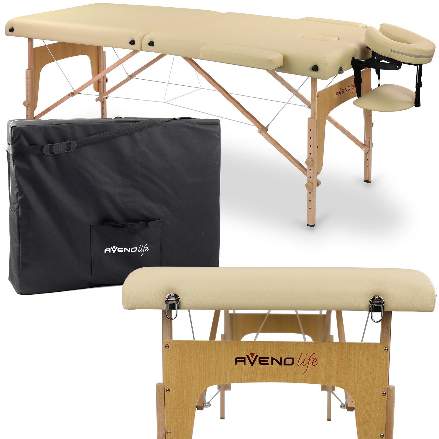 Klappbare Massageliege Sofia Light Comfy Base K533, Beige