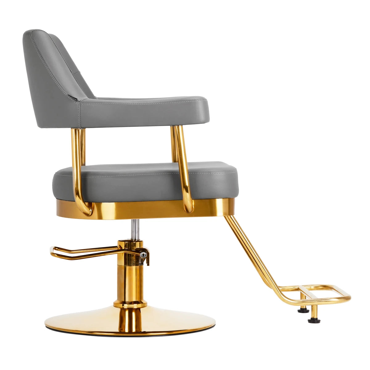 Hairdressing chair GABBIANO Granda gold grey