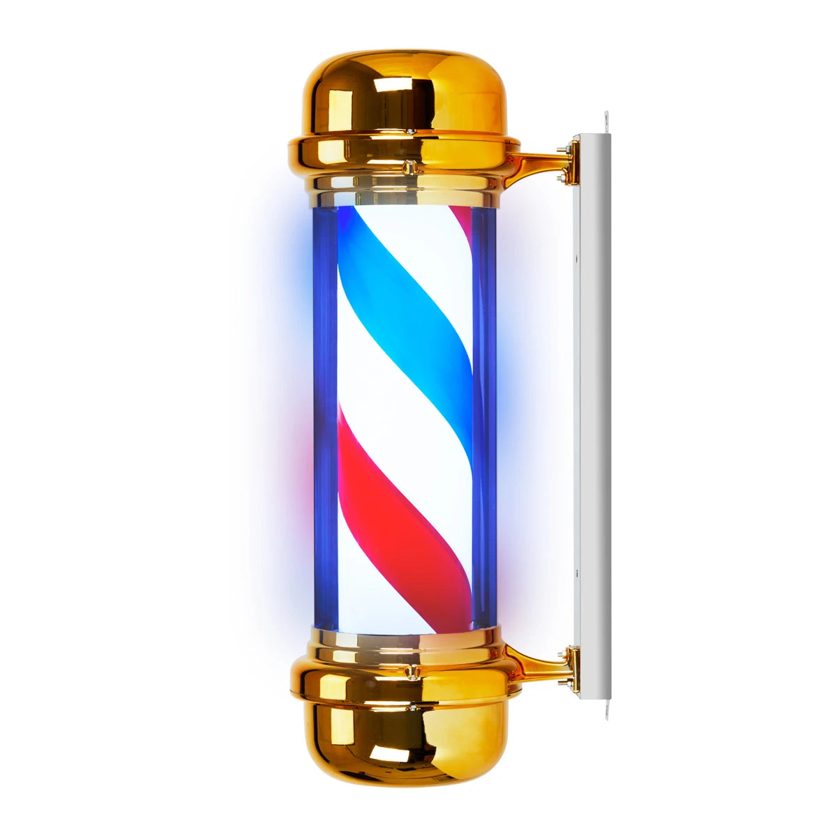 Verlichte plafondlamp barbier BB-02 goud, groot