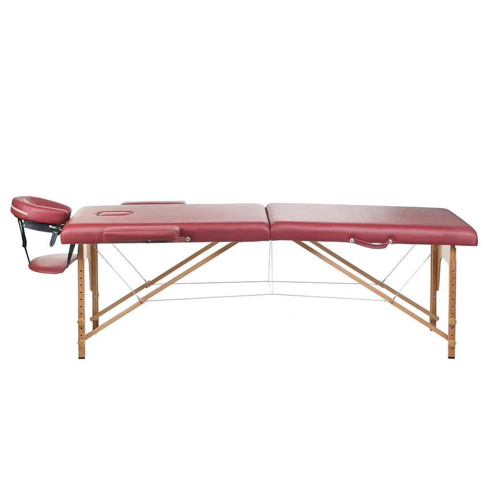 Sulankstomas masažo stalas COMFORT 10, bordo
