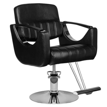 Hair System HS52 kappersstoel, zwart