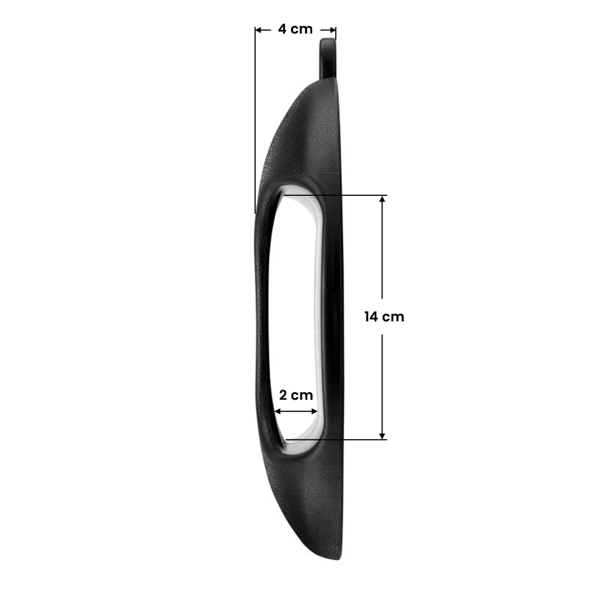 HAIRDRESSER MIRROR ROUND Q-29 BLACK