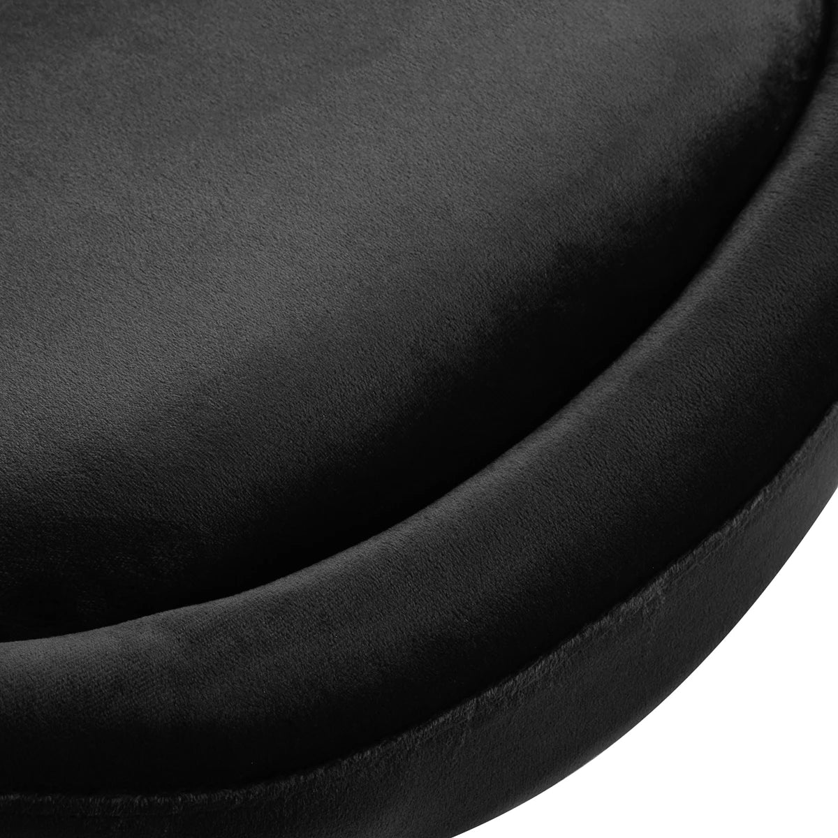 4Rico swivel chaise QS-BL12G noir