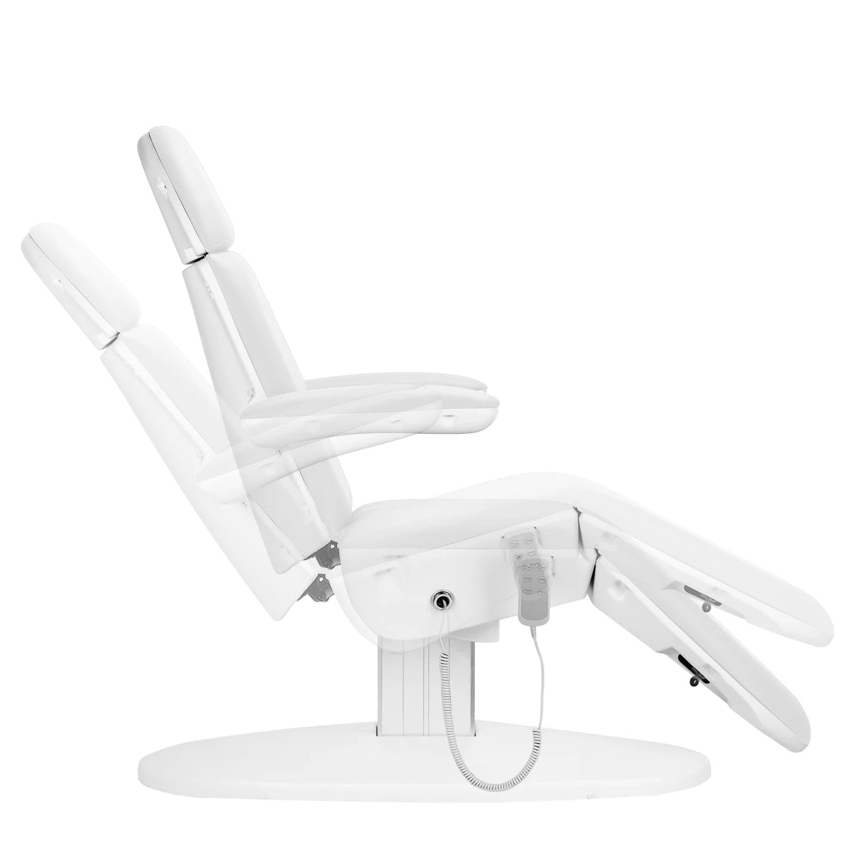 Cosmetic chair electr. 2240 Eclipse 3 actuators white with a cradle