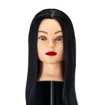 Head for barber training Gabbiano WZ2 artificial hair, color 1H, length 24"