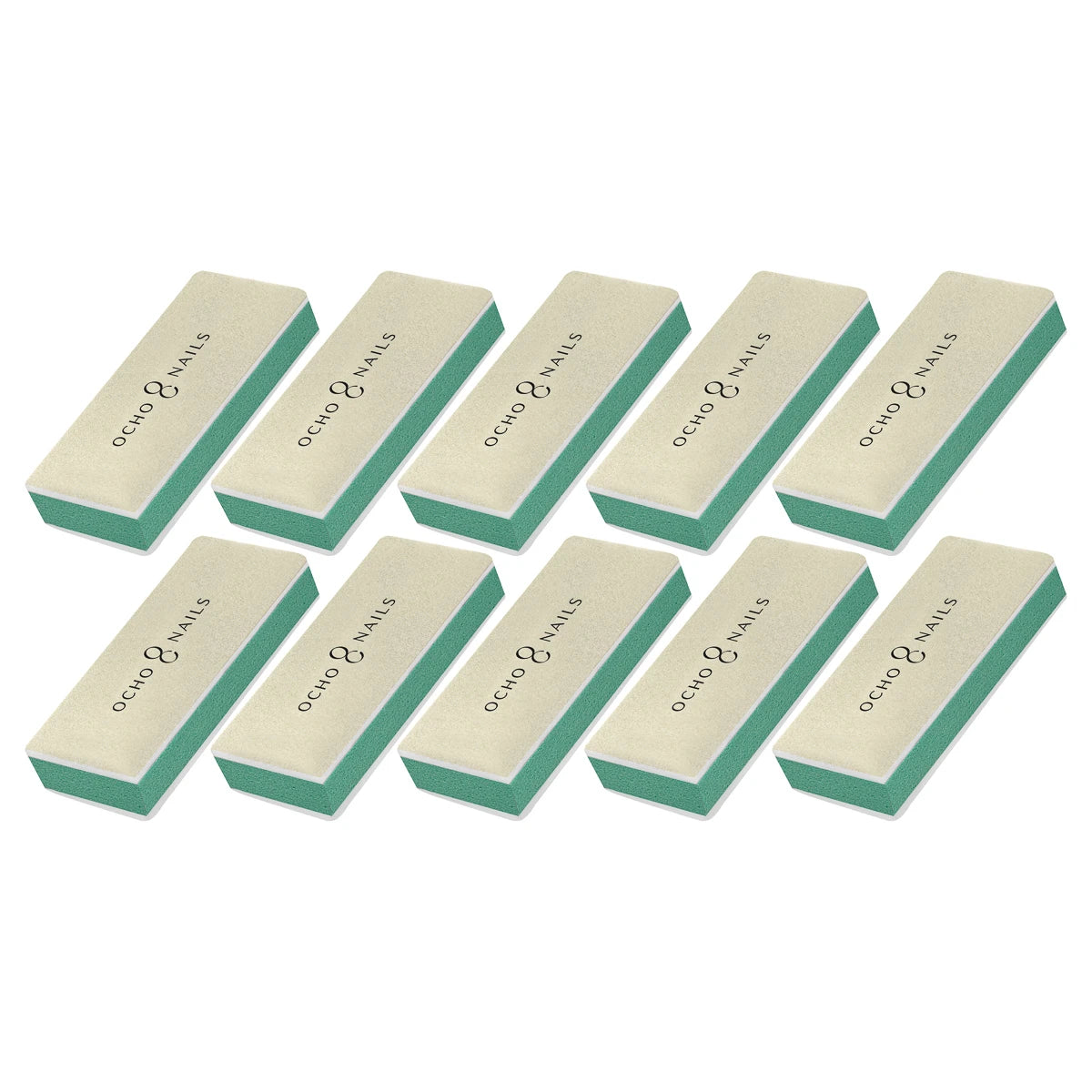 Ocho Nails Buffer блок полировочный для ногтей BR3 320/3000 10 шт.