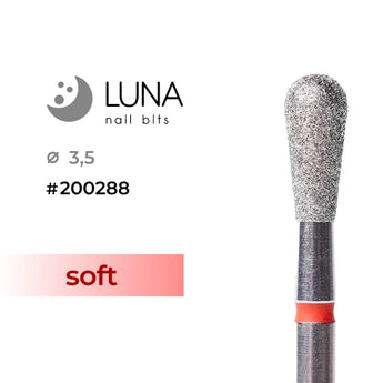 Luna Bits Diamantfräser Rundkegel 3,5–8 mm Feinkörnung, Rot