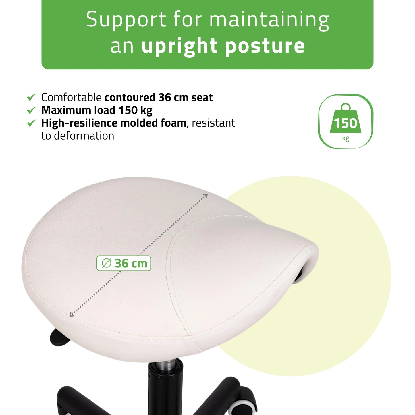 Friziera krēsls LUMO, Comfy Base k501, balts