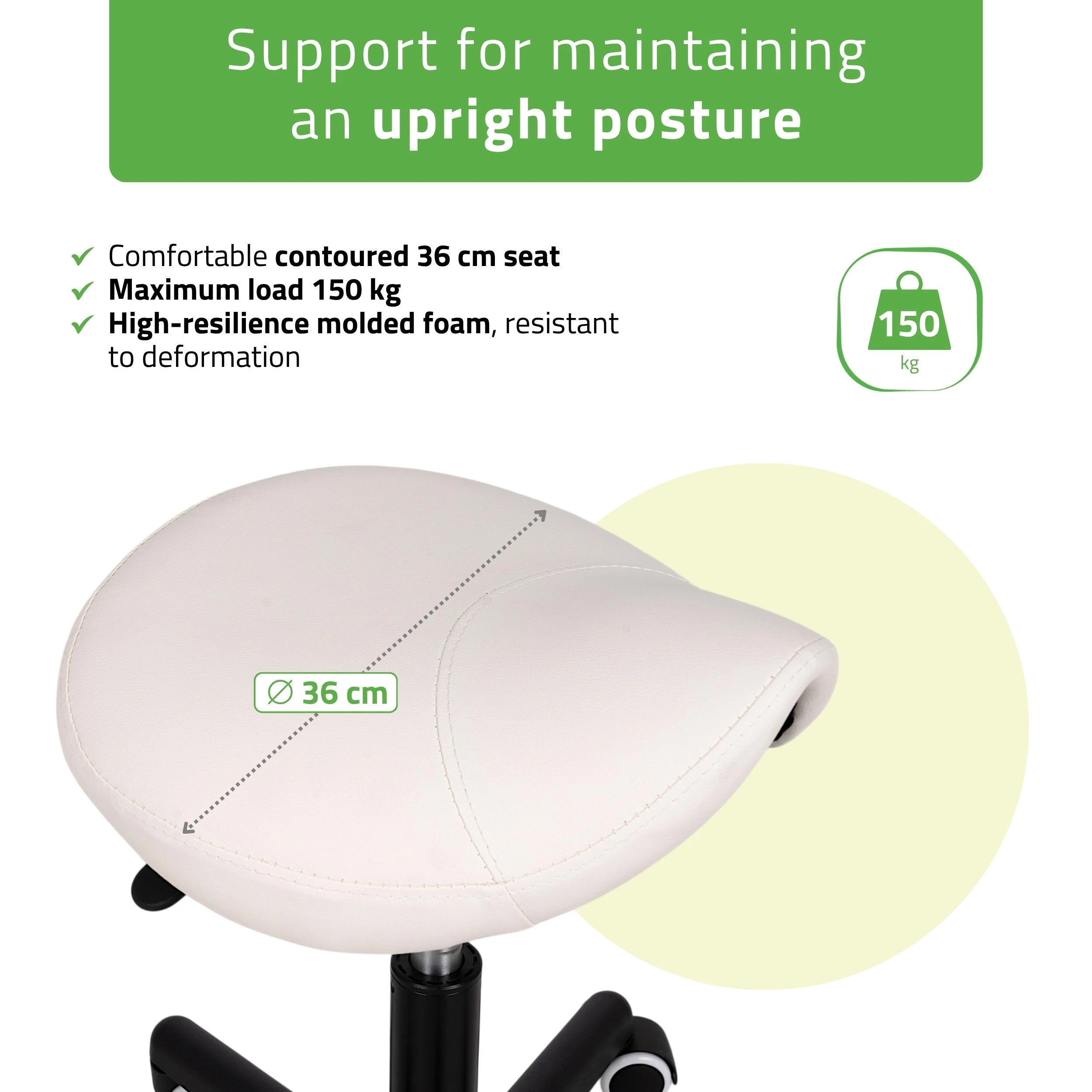Friziera krēsls LUMO, Comfy Base k501, balts