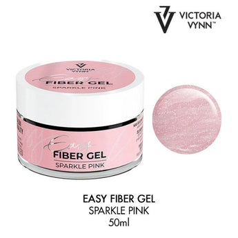 Victoria Vynn Easy Fiber Gel ar stiklšķiedru, Sparkle Pink, 50 ml