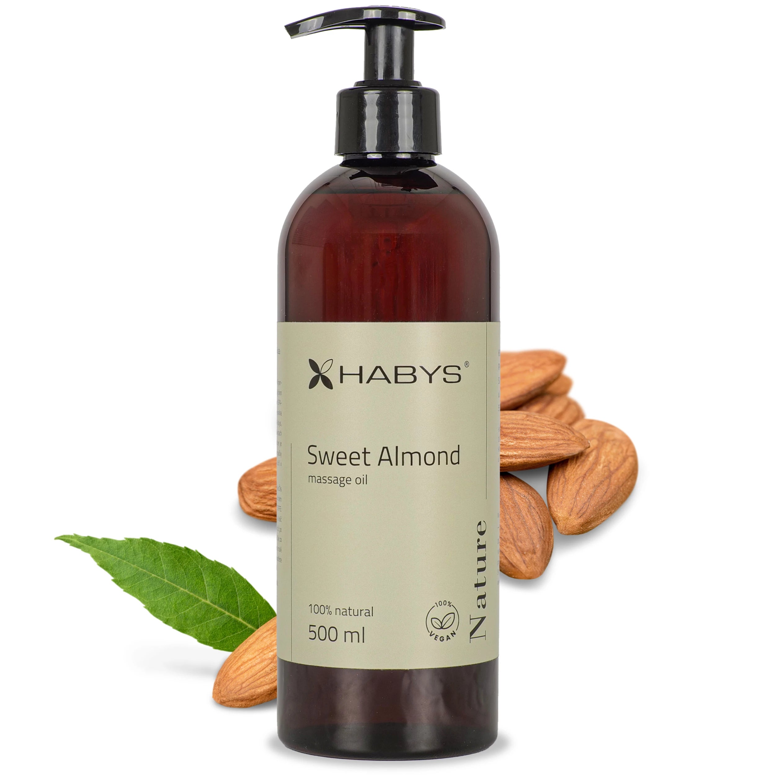 Masāžas eļļa Nature Sweet Almond, 500 ml ar dozatoru
