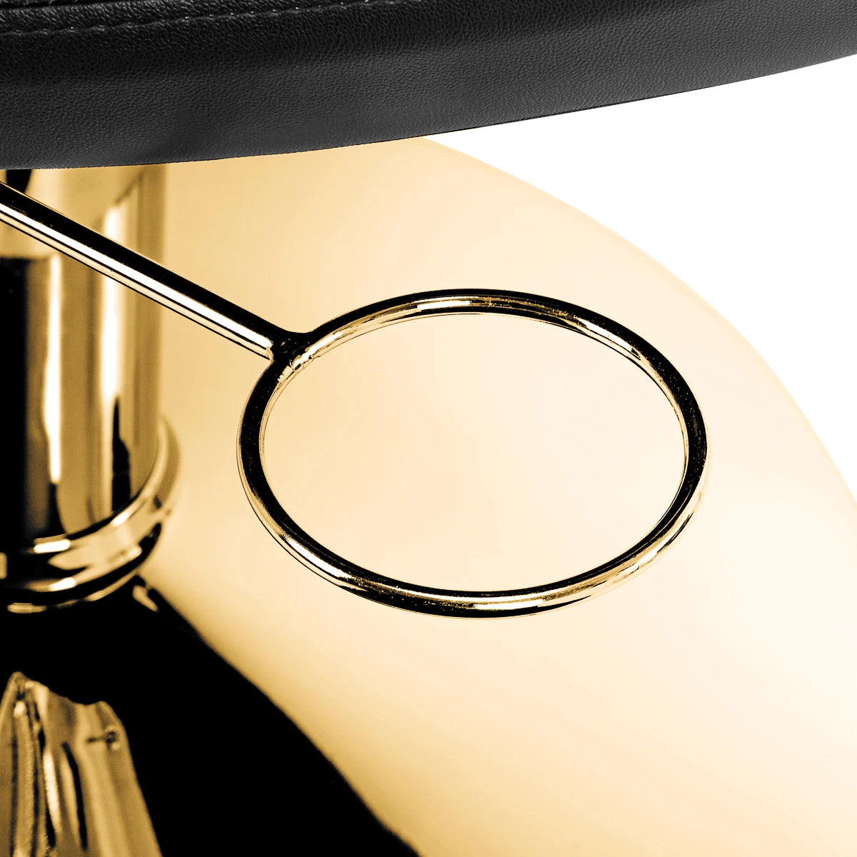 Gabbiano Friseurstuhl Parma, Gold-Schwarz