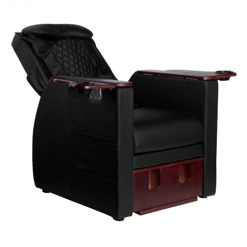 Azzurro Pedikürstuhl 101 mit Rückenmassage, Schwarz