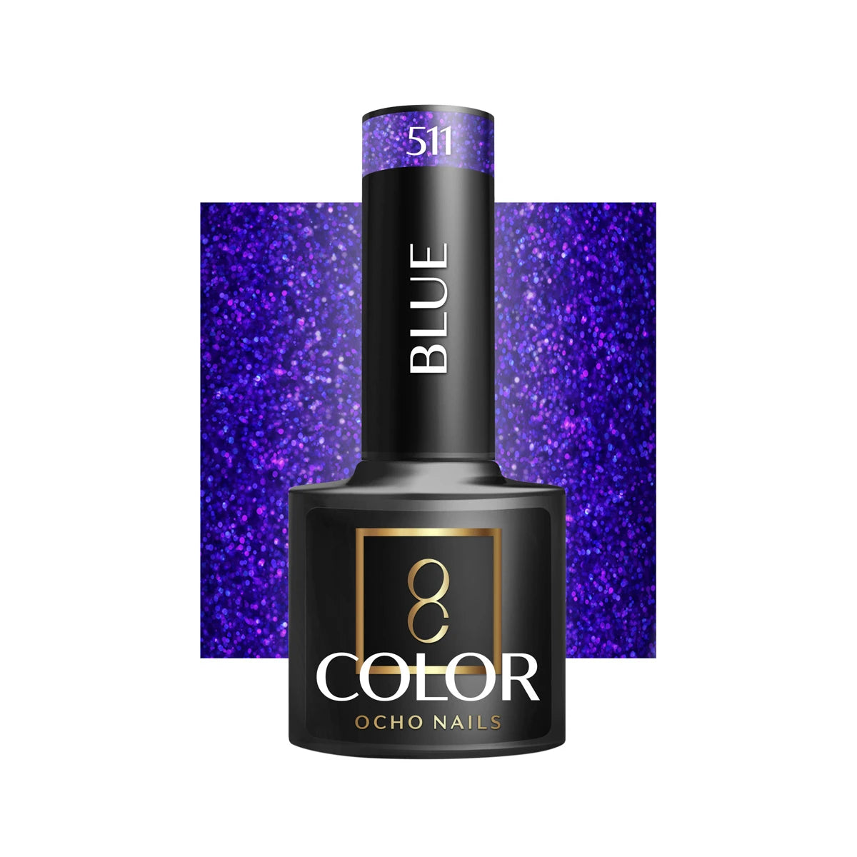 OCHO NAILS hibridinis nagų lakas Blue 511, 5 g