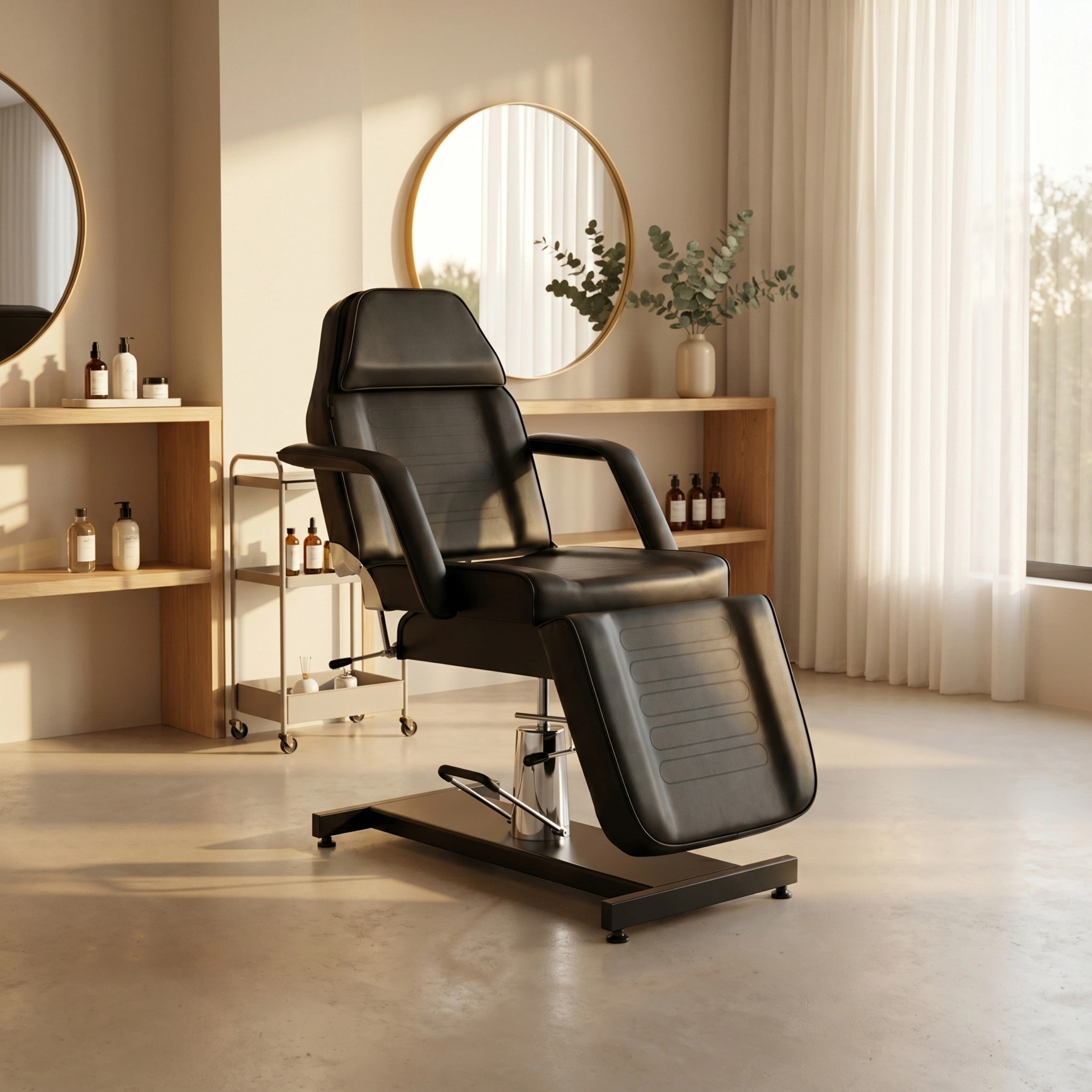 Alora Black Hydraulic Beauty Chair | Habys