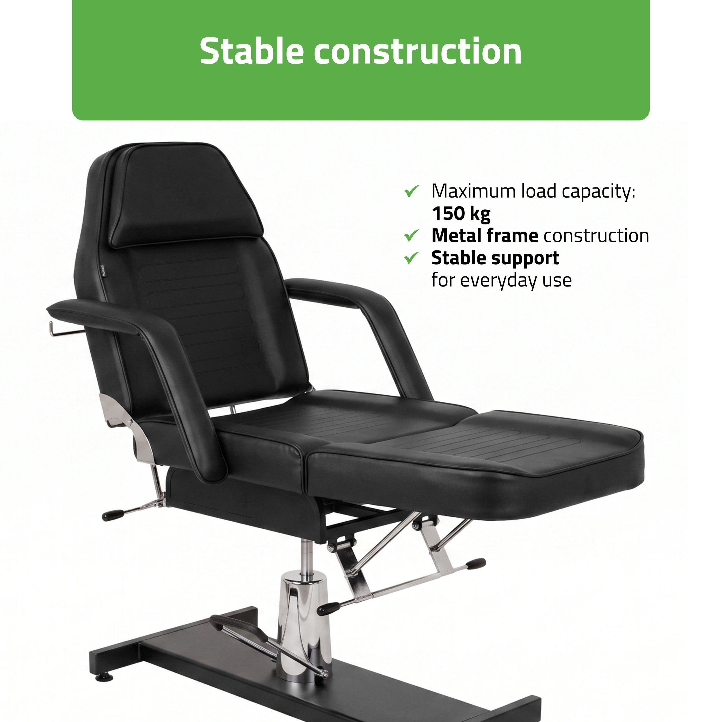 Alora Black Hydraulic Beauty Chair | Habys