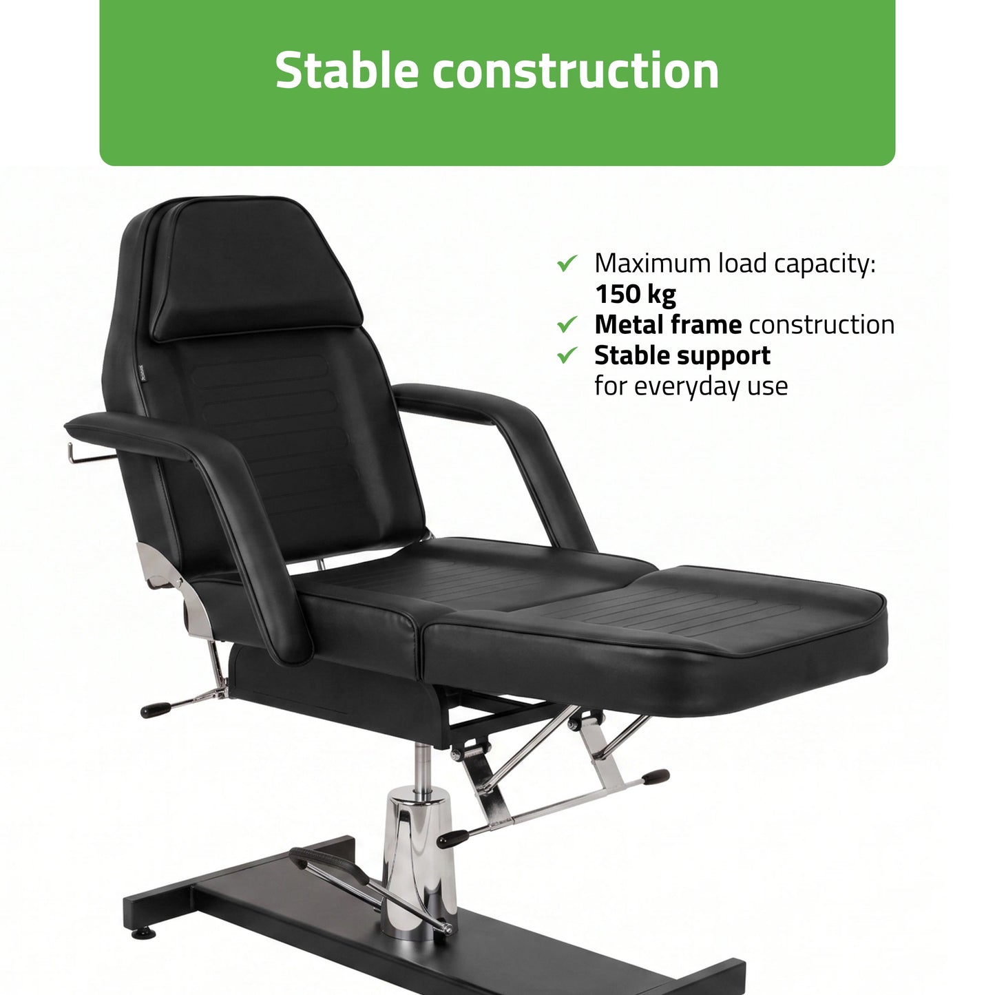 Alora Black Hydraulic Beauty Chair | Habys