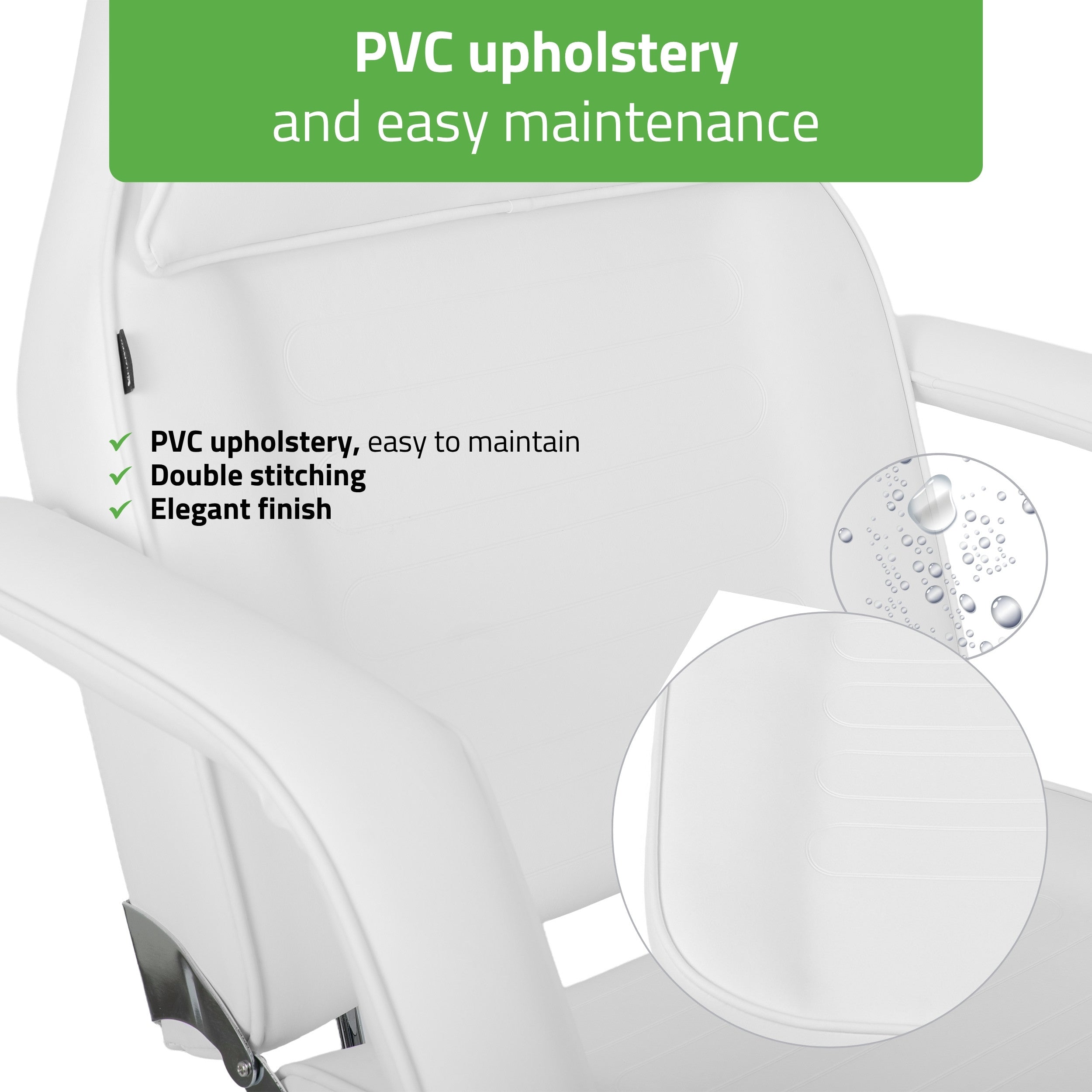 Alora White Hydraulic Beauty Chair | Habys
