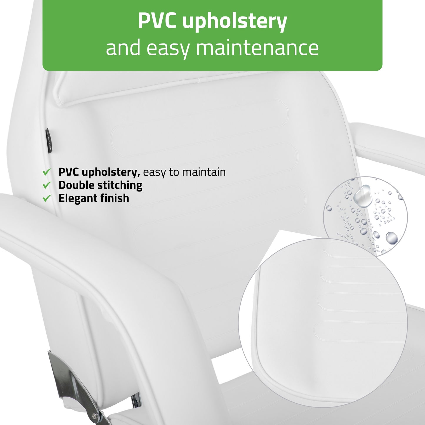 Alora White Hydraulic Beauty Chair | Habys