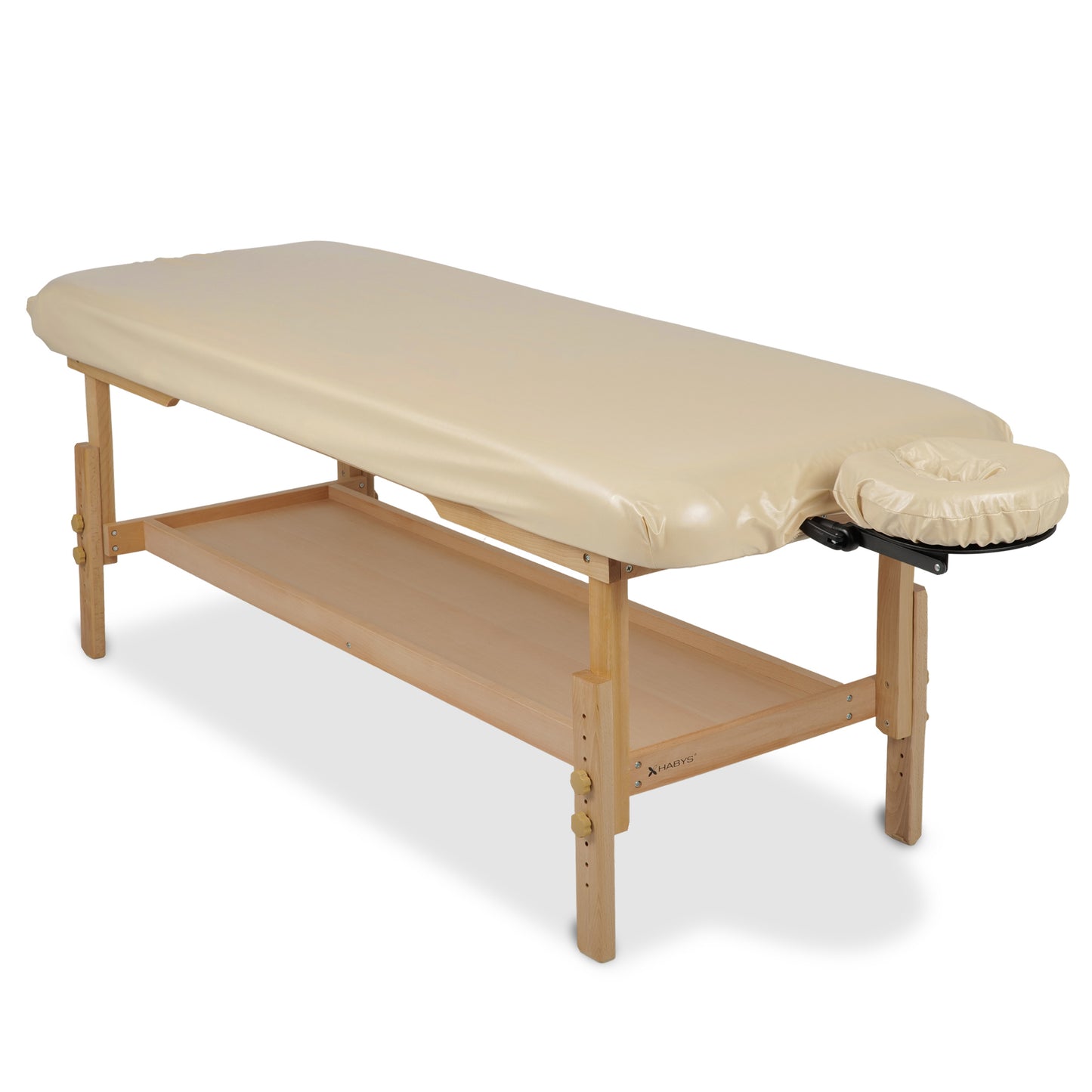 Beige Oil-Resistant Cover Set for Table and Headrest
