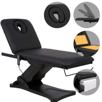 Camilla ERGO 2 electric heated beauty bed for massage and SPA treatments Satin Comfort k715 black
