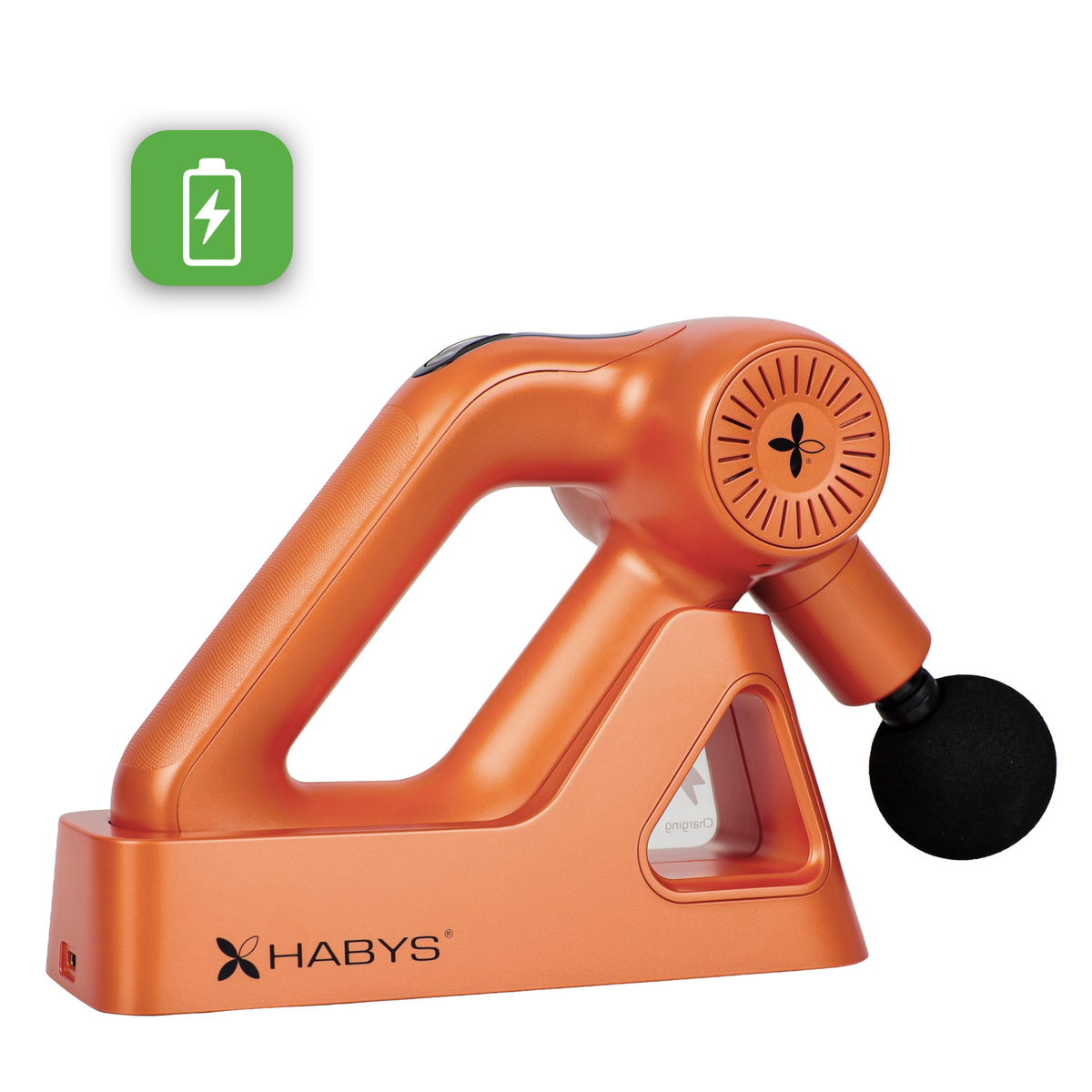 Charging base for the Pro Therapy Go Orange massager