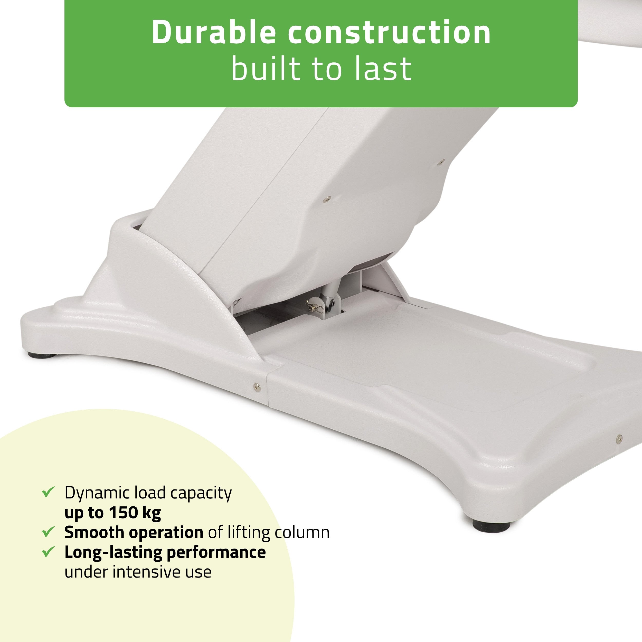 Cosmetic treatment chair, electric Elara PRO 4, white