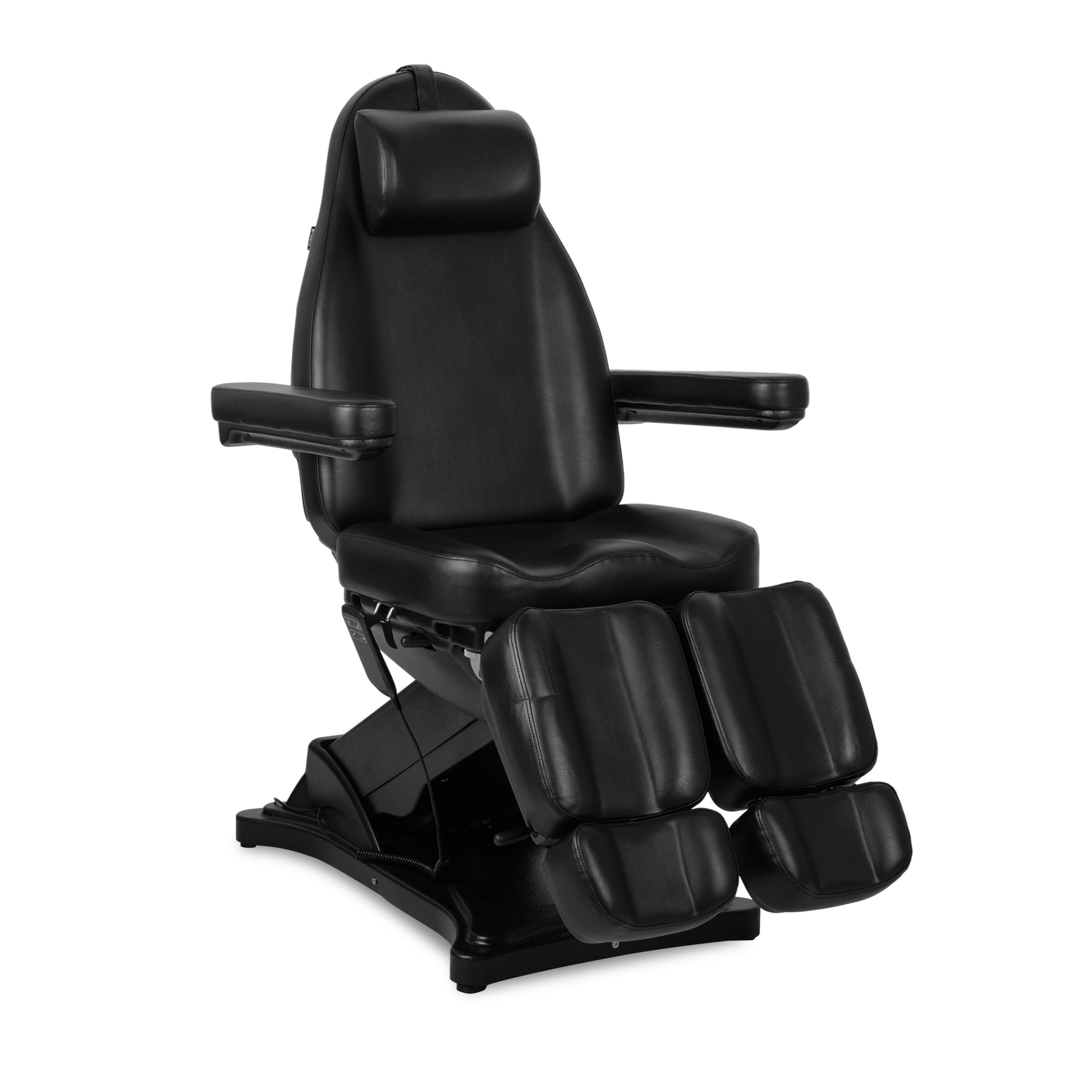 Cosmetic treatment chair, electric Elara PRO 6P, black