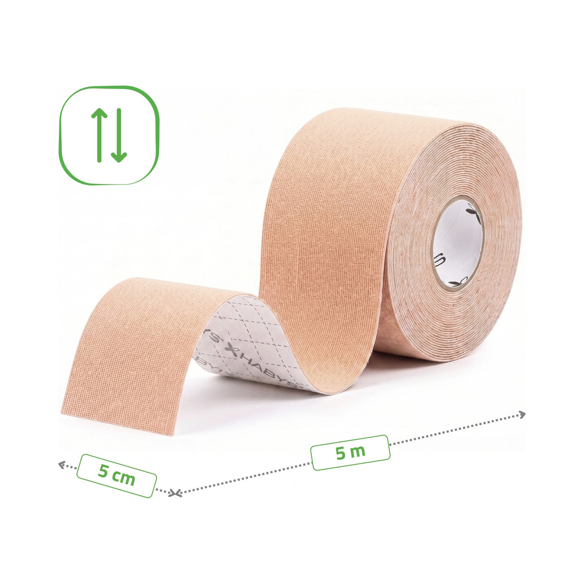 Elastic Kinesiology Tape 5cmx5m Beige Standard | Habys
