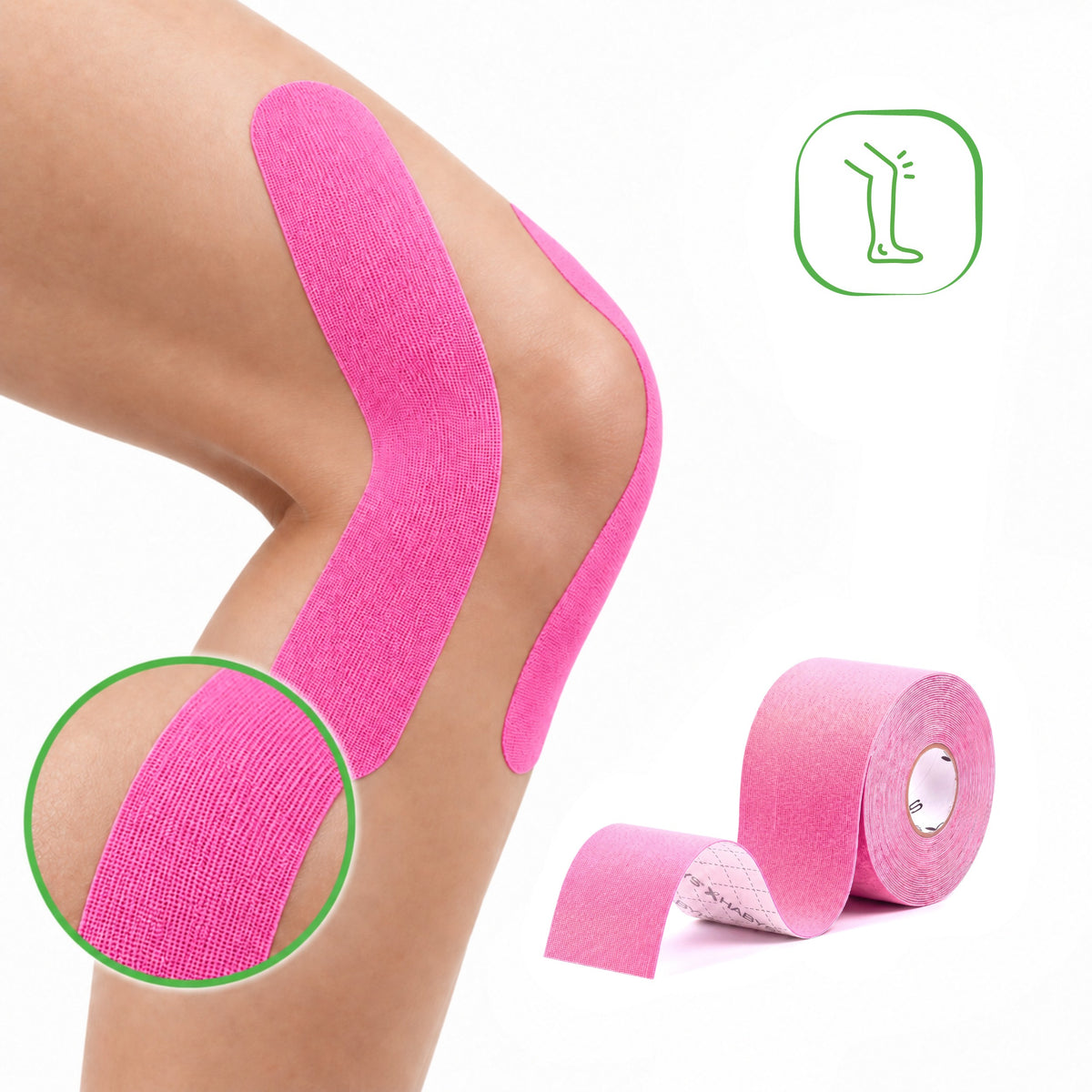 Elastic Kinesiology Tape 5cmx5m Pink Standard | Habys