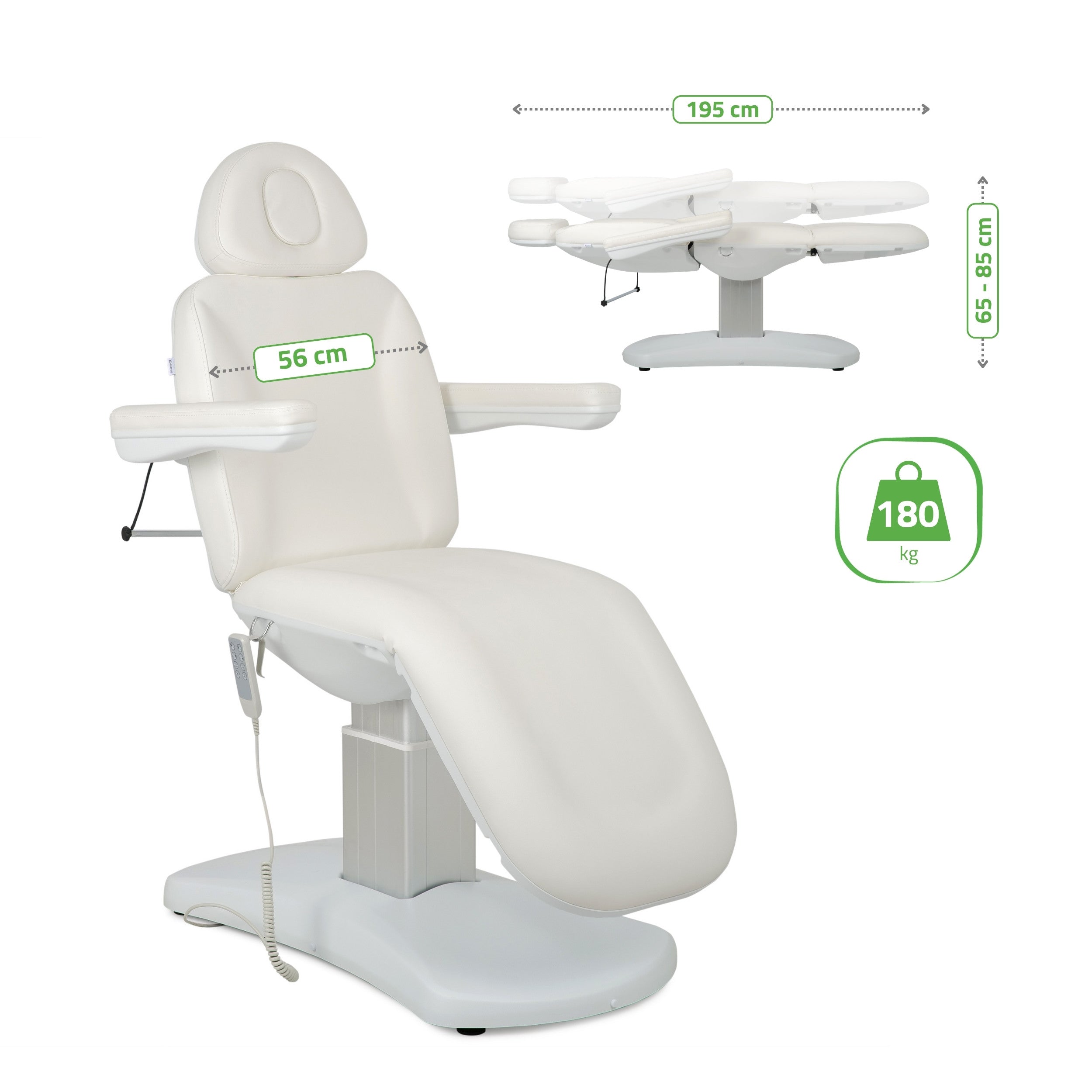 Electric beauty chair Ravia PRO 3 White | Habys
