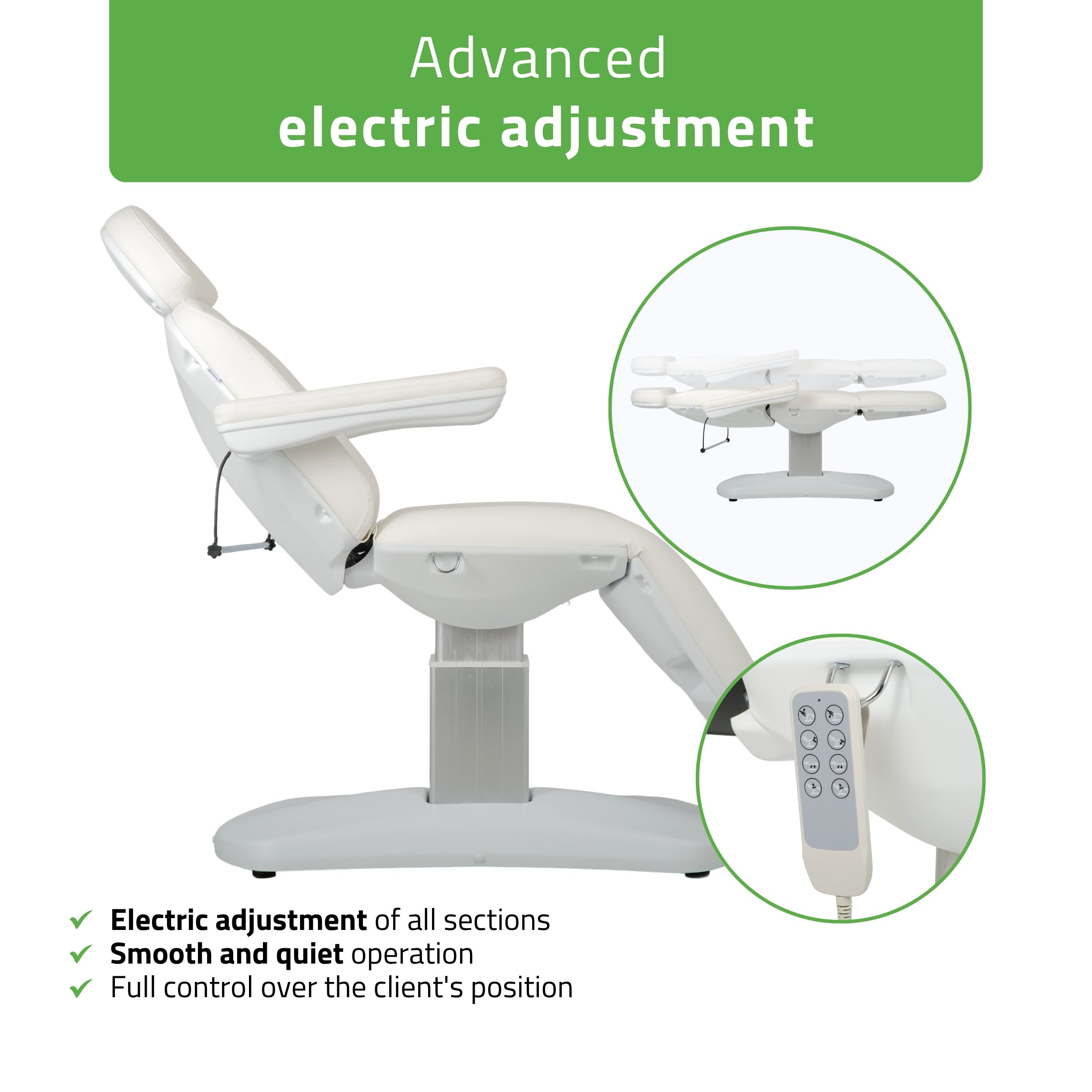 Electric beauty chair Ravia PRO 3 White | Habys