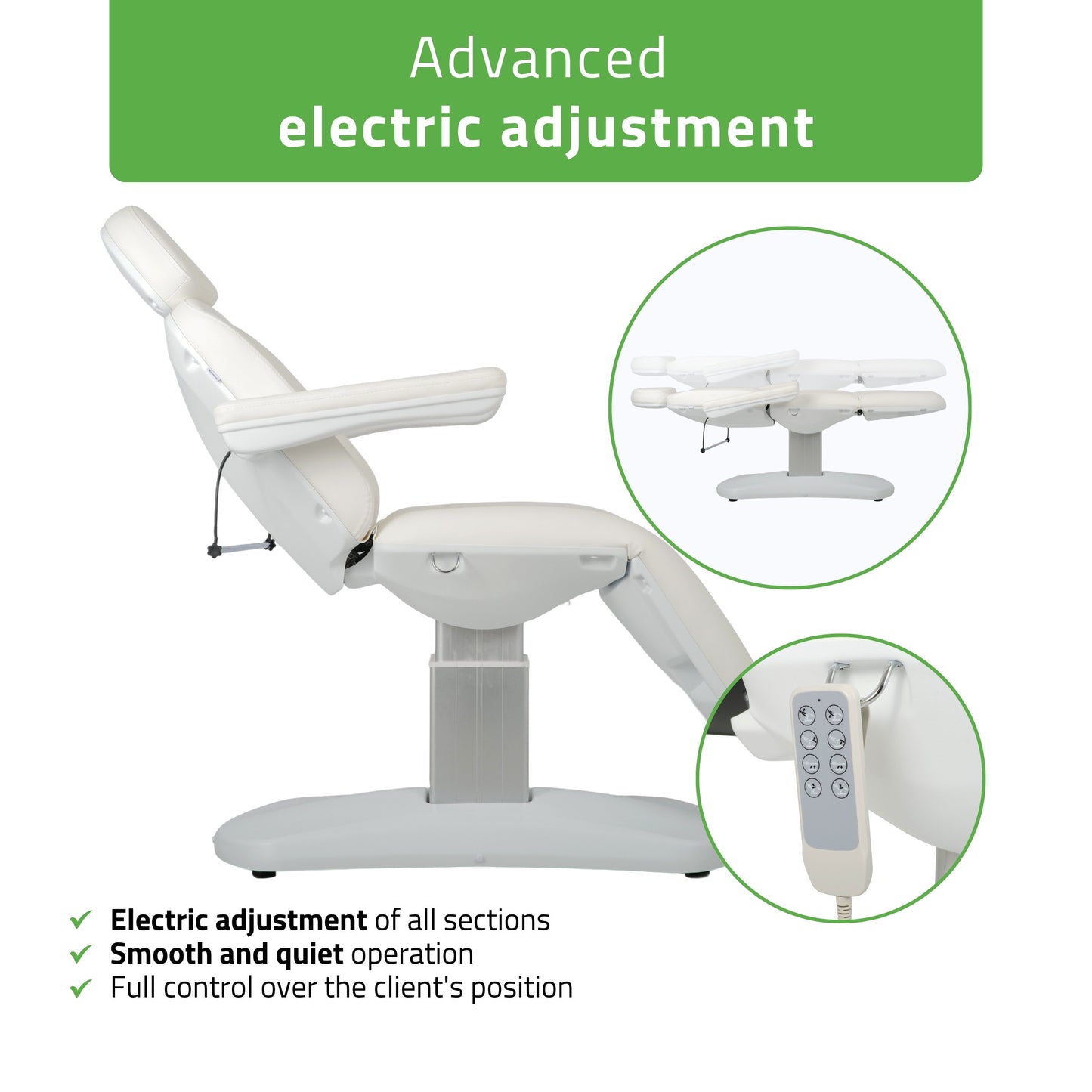 Electric beauty chair Ravia PRO 3 White | Habys