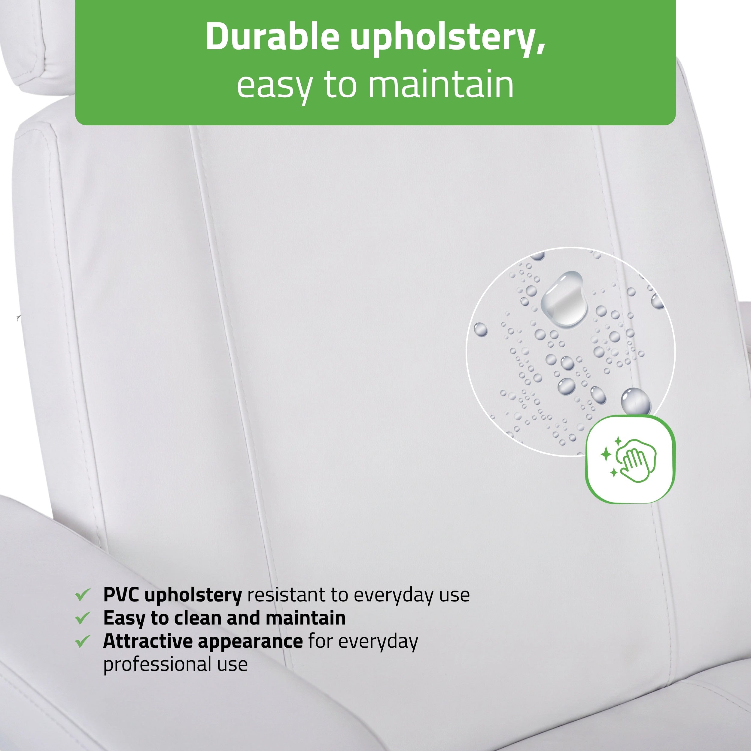 Electric Beauty Chair Tavia Satin Comfort k701 White