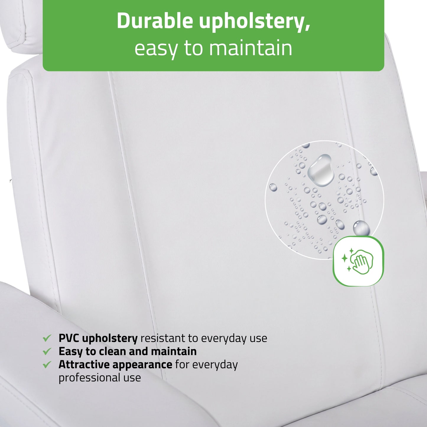 Electric Beauty Chair Tavia Satin Comfort k701 White