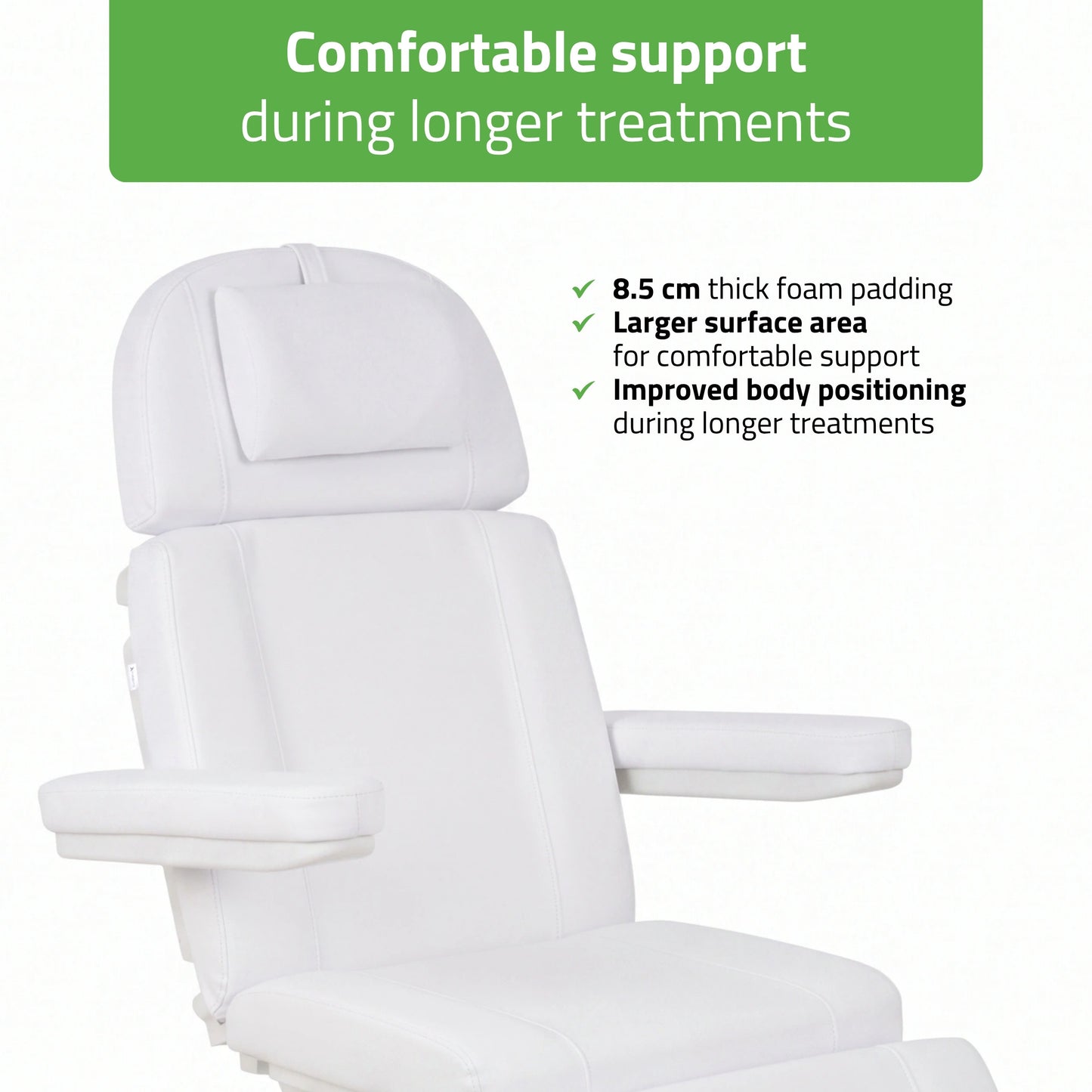 Electric Beauty Chair Tavia Satin Comfort k701 White