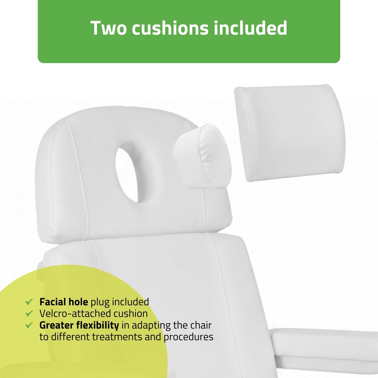 Electric Beauty Chair Tavia Satin Comfort k701 White